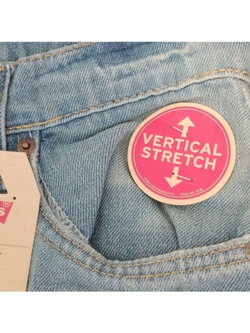 Levi's Big Boys 511 Slim Stretch Denim Blue Jeans, Dallas, size 12 Regular 26x26 - Picture 4 of 7